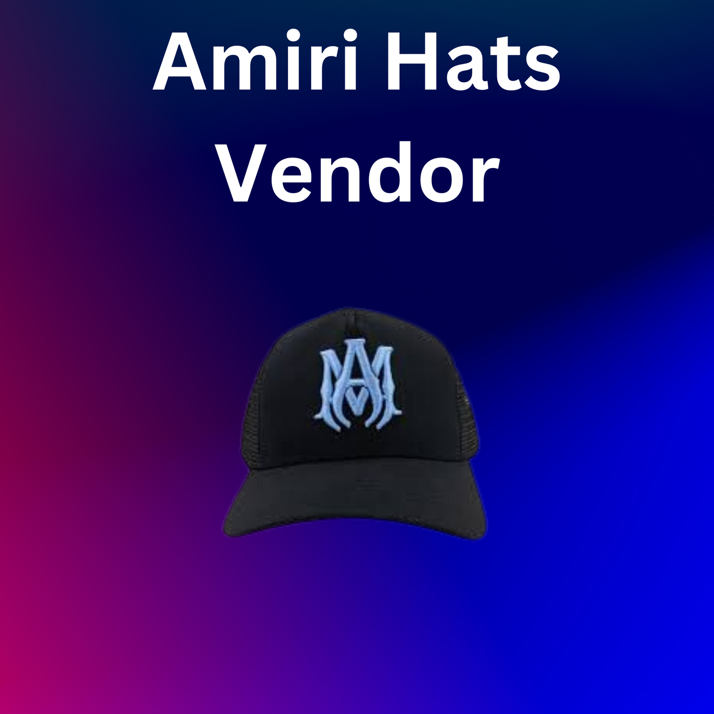 Amiri Hats Vendor